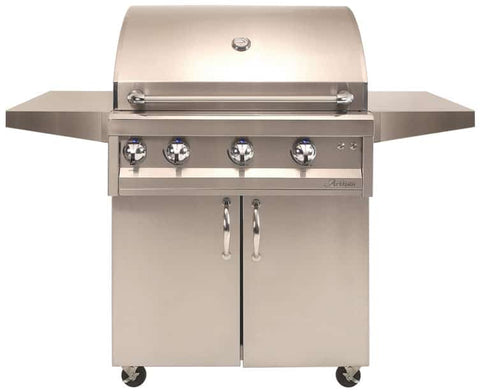 Image of Artisan 32" - 3 Burner Grill w/Cart, Rotisserie & Light