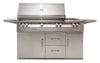 Alfresco 56" Standard Grill on Refrigerated Base with Side Burner