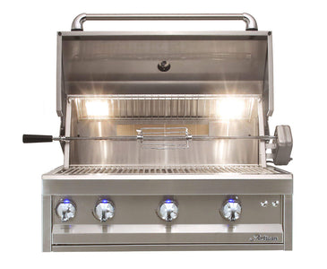 Artisan 32" - 3 Burner Grill w/Cart, Rotisserie & Light