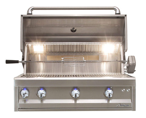 Image of Artisan 36" - 3 Burner Grill w/Cart, Rotisserie & Light