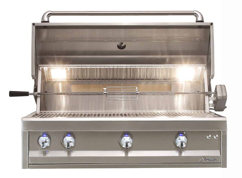 Image of Artisan 42" - 3 Burner Grill w/Cart, Rotisserie & Light